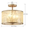 AGV LIGHTING CL022 K9 Crystal Semi Flush Mount Ceiling Light