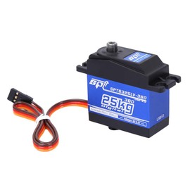 Digital Servo, 25KG Continuous Rotation Metal Digital Servo for RC Robots with Accessories And Screws