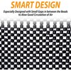 ZONETECH Black Wooden Beaded Comfort Seat Cover - Premium Quality
