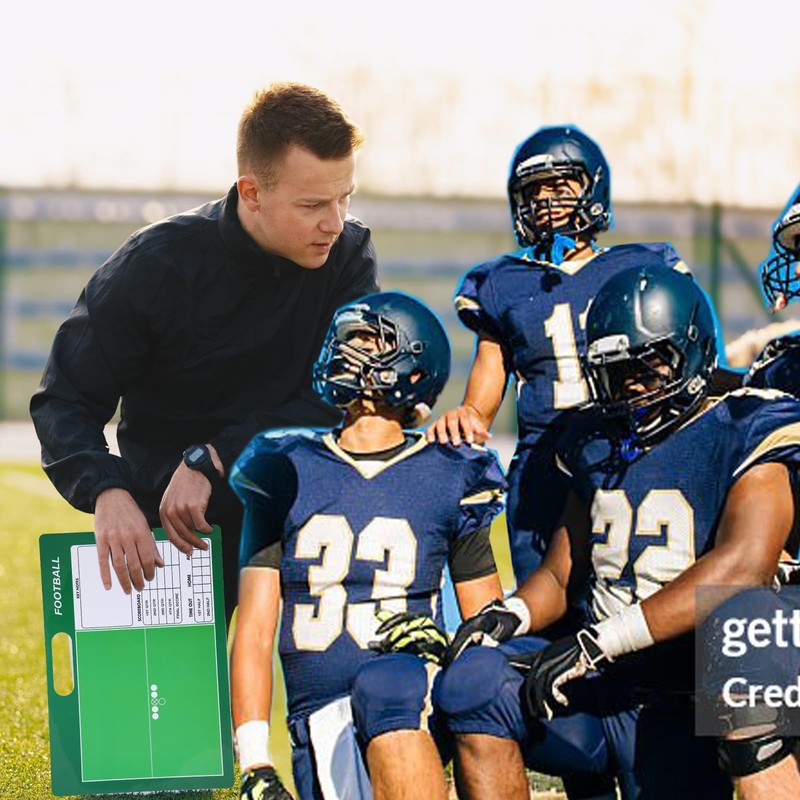 SANXIULY Magnetic Football Board for Coach,Dry Erase Football Clipboard with