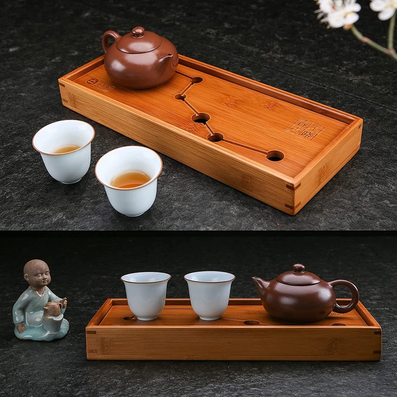JIKUGO Seven Stars Bamboo Tea Tray - Tea Tray Gongfu,Chinese