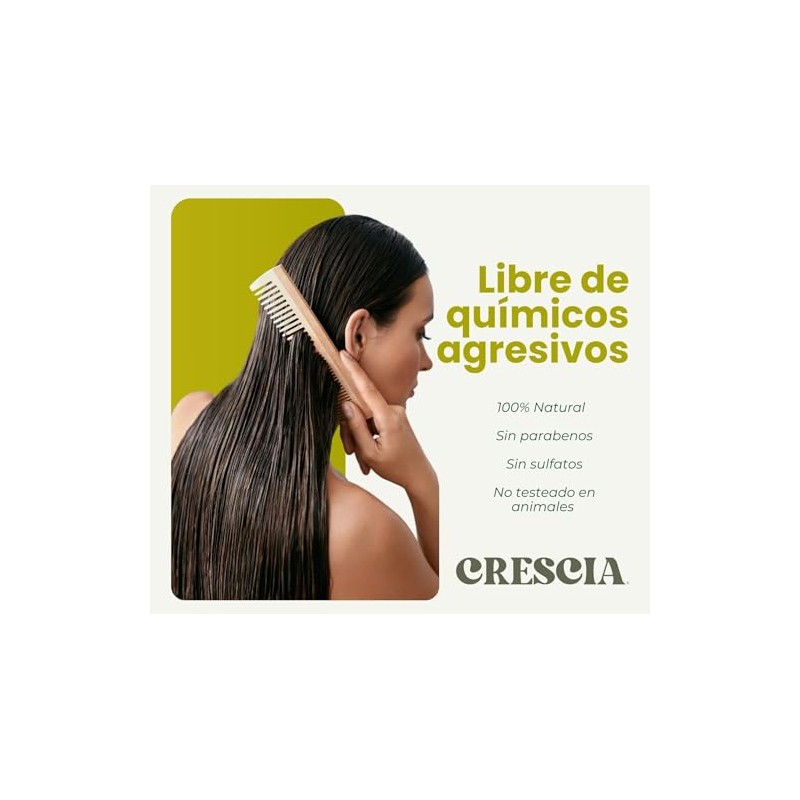 Crescia Shampoo Natural 990 ml – Fórmula Botánica para Fortalecer el