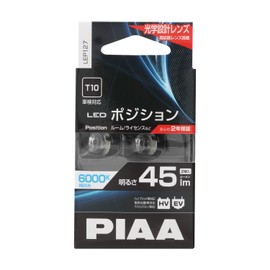 PIAA LEP127 Position LED High Brightness LED Bulb Series 6000K 45lm T10 12V 0.8W 2pcs