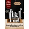 KITESSENSU Cocktail Shaker Set Bartender Kit with Stand | Bar