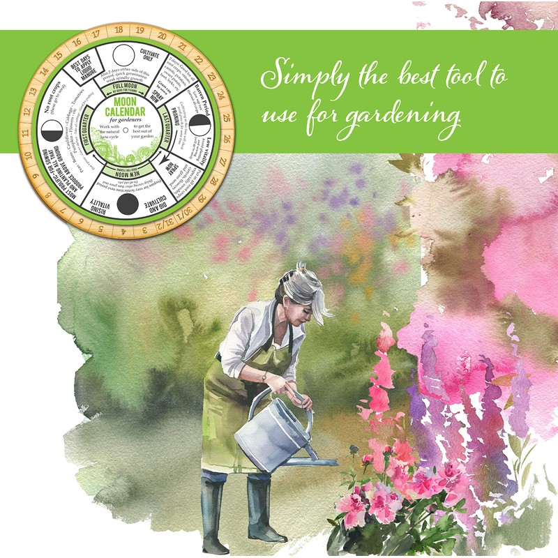 Perpetual Moon Calendar for Gardeners. Garden by the Phases of