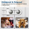 LLOOC Cabinet Locks for Babies,Child Proof Cabinet Locks,4 Pack U-Shaped