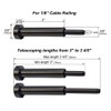Toukioo Black Cable Railing Hardware Kit, for 1/8 Cable Railing