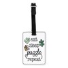 Gift Base Eat Sleep Puzzle Repeat Visual Luggage Tag with