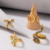 Gold Boho Ring Sets Stackable Knuckle Ring Vintage Snake Finger