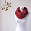 Basic Sense Crinkled Light Weight Ribbed Snood, Burgundy