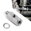 MLY 1 PC 1/8 NPT Tee Oil Pressure Sensor Adapter,