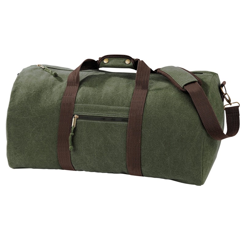 Quadra Vintage Canvas Holdall Duffle Bag - 45 Litres (One