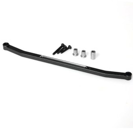 Steering Tie Rod and Drag Link Aluminum for Losi 1/18 Mini LMT 4X4 Brushed Monster Truck，Replacement for LOS211051 Upgrade Parts Fix Link Steering Rod for Losi - LOS01026 1/18 Mini LMT Monster (Black)