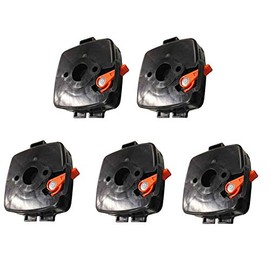 OEM Genuine 5 Packs Echo P021012870 Air Cleaner Case Assembly Carburetor Choke Plate for HC-185 HC-225 PAS-225 PE-225 PPF-225 + (Free Two e-Books)