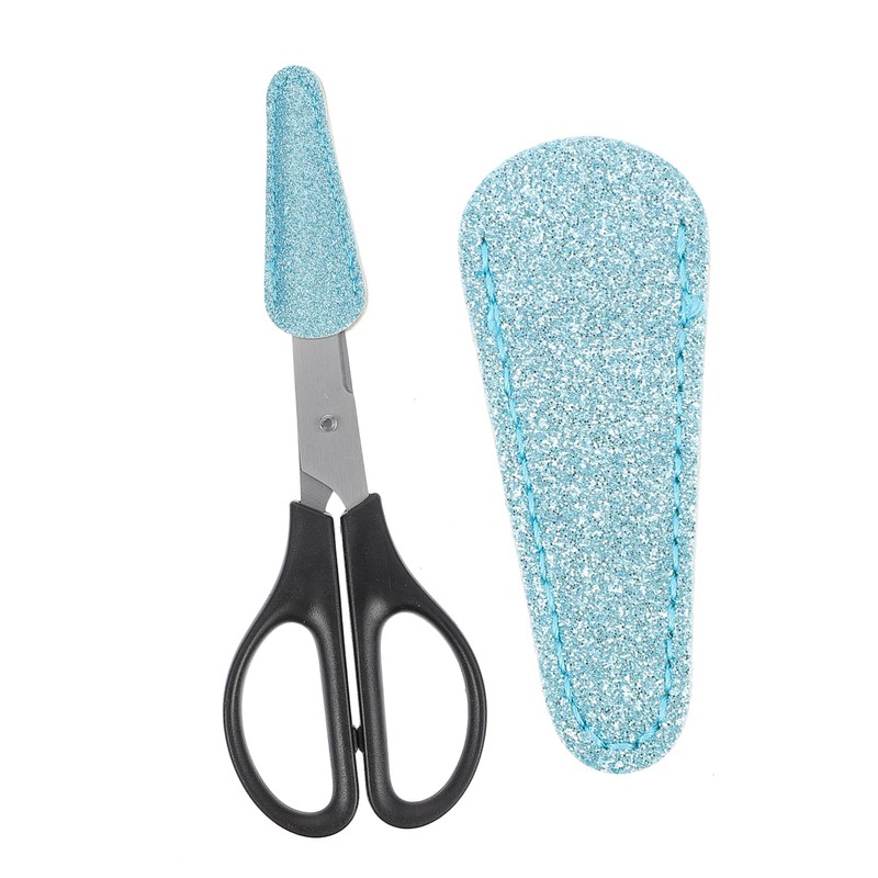 Mikinona 2pcs Stylish Hair Scissor Covers Leather for Hairdressing Shears