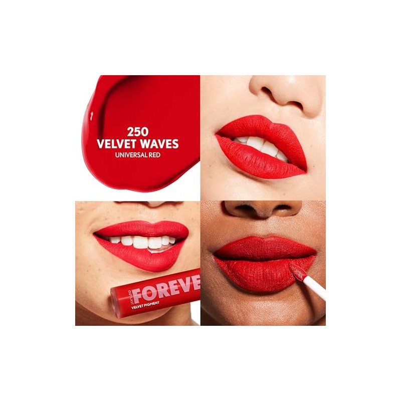 COVERGIRL Outlast Forever Velvet, Labial Líquido, 250 Velvet Waves, 9ml