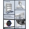 iLIVING 14" Wall Mounted Shutter Exhaust Thermostat Control-3 Speeds Vent