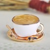 MECHOSEN アンティーク かわいい コーヒーカップのブローチ レディース 子供 メンズ 面白い ピン バッジ