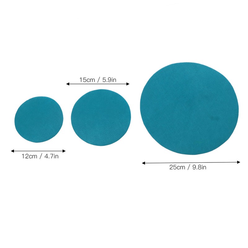 48Pcs Felt Plate Dividers 3 Sizes Thick Soft Washable Foldable