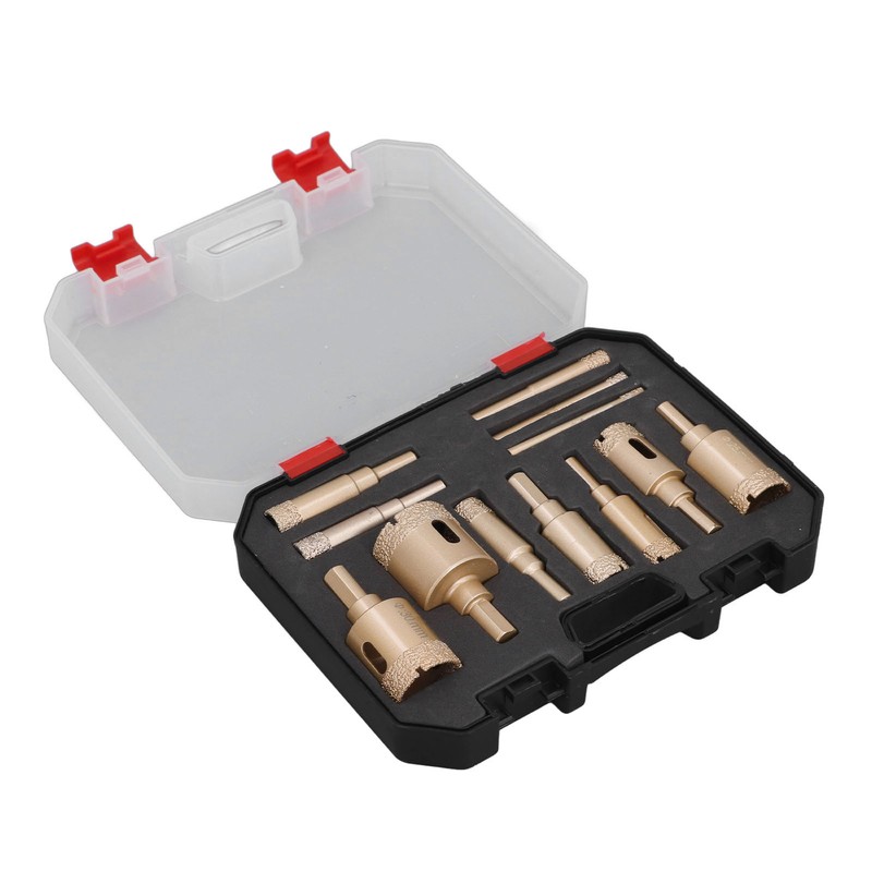 12Pcs Diamond Hole Saw Kit Carbon Steel 6 to 35mm