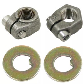 Moore Parts Vw Bug Front Spindle Nuts With Thrust Washers, 1966-1979, Pair