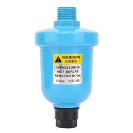 G1/2" Automatic Air Drain Filter Compressor Water Trap Separator Air Compressor Automatic Drain Air Filter Regulator Drain Valve Automatic Drain Valve Die Cast Aluminum Rust Proof