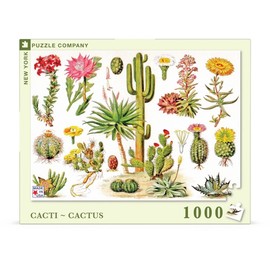 New York Puzzle Company - Vintage Images Cacti ~ Cactus - 1000 Piece Jigsaw Puzzle for Adults