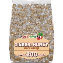 Sweetsome Ginger and Honey Hard Candy – Soothing, Warming, Naturally Sweet 2-lb