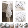 Aisszhao 137 * 180cm Wipe Clean PVC Tablecloth,Rectangular Large Easy