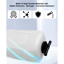 Coolant Overflow Reservoir Fit for Kubota L3408 L4508 L2800 L3400 L3700SU B2301 B2601, Radiator Coolant Tank Bottle with 2 Tubes Replace 37410-88603