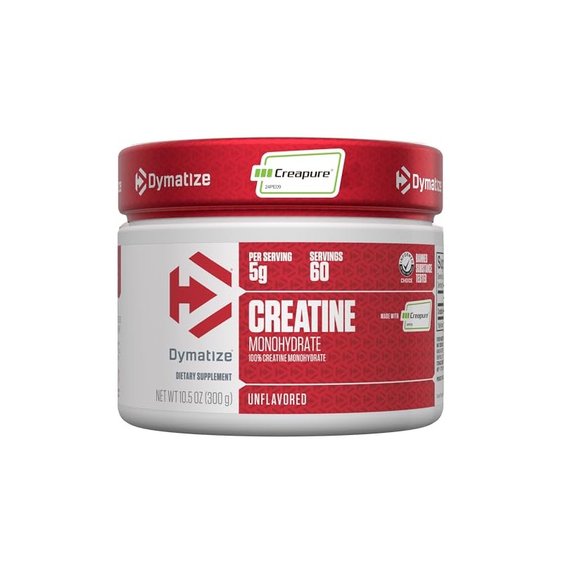 Dymatize Creatina Monohidratada Creapure 300g (60 servicios)