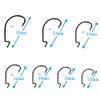 eeldog Offset Hooks Set for Bass Worm Soft Lures (3/0,