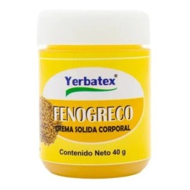 Pomada De Fenogreco, Crema Sólida Corporal, Frasco De 40g