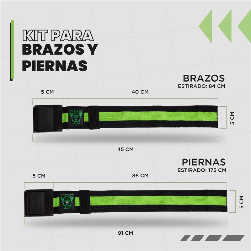 Stargoods Bandas de Oclusión para Crecimiento Muscular. Entrenamiento BFR para