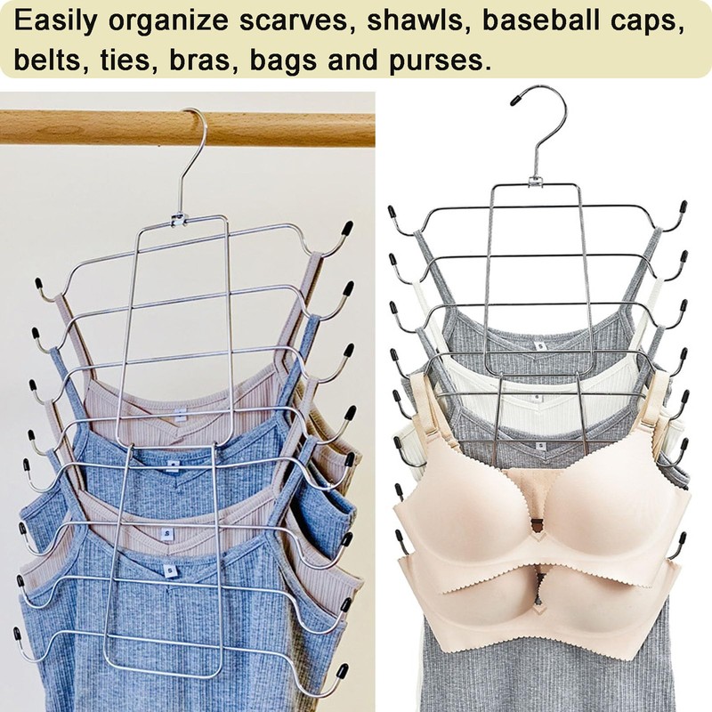 2 Pack Scarf Hanger,Leggings Hangers for Closet,360°Rotating Metal Belt Hangers