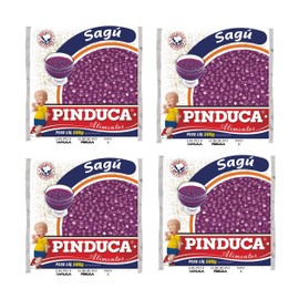 Pinduca - Sagu - Tapioca in Pearl - 17.64 Oz (PACK OF 4) | Sagu - Tapioca em Pérola - 500g