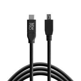 TETHER TOOLS TETHERPRO USB-C to 2.0 Mini-B 5-PIN, 15' (4.6M), Black
