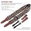 Nefelibata Banjo Strap, 2"Wide Full Grain Cowhide Guitar Strap Adjustable