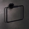 Varen Matte Black Towel Ring - Elegant Bath Accessories Accessory,