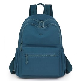 YUESITE Backpack Women's Waterproof Nylon Women's Backpack Casual Daypack Women Elegant Shoulder Bag City Backpack Travel Backpack for Travel School Work (Blue)