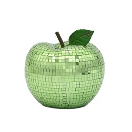 Disco Ball Apple-Shaped Decor–Fresh Green Centerpiece for Parties Homes&Special Events (Green)