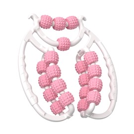 Latest Design Leg Roller, 20 Wheels Leg Massage Roller, Cellulite Massager Roller for Thighs, Cellulite Massage Tool (Pink)