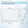 Gawerk Clear Acrylic Single Pocket, Plastic Hanging Wall Mount File