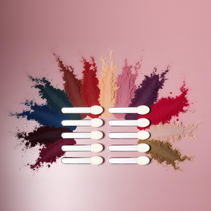 10 Pcs Eyeshadow Applicator Eyeshadow Brush Makeup Tools, Dual Sides