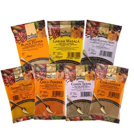 Offer Shop Offer Shop Indian Spices for Cooking - 7 Essential Indian Spice Collection Kit | Perfect Refill for Kitchen Spice Box