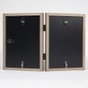 Lawrence Frames Studio Wood Picture Frame, 5x7 Double, Gray
