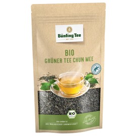 Bünting Tee Organic Green Tea Chun Mee, 100 g Loose Tea, Pack of 3