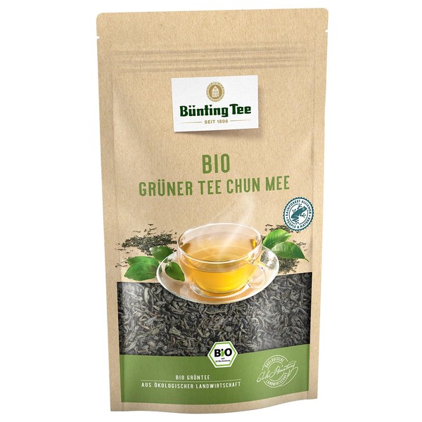 Bünting Tee Organic Green Tea Chun Mee, 100 g Loose