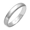Theia Titanium Court Shape Highly Polished Engraved 'Forever Yours' 4mm