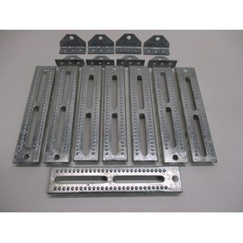 CTW (8) Boat Pontoon Trailer 12" Bolster Bunk Board Adjustable Swivel Bracket Kits